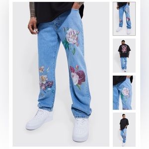 Flower jeans size S